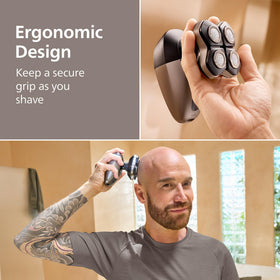 Norelco Head Shaver Pro 9000 ergonomic handle