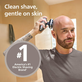 Norelco Head Shaver Pro 9000 with ComfortCut blades close-up