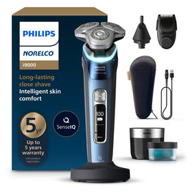 Norelco i9000 Prestige Electric Shaver Adriatic Blue front view