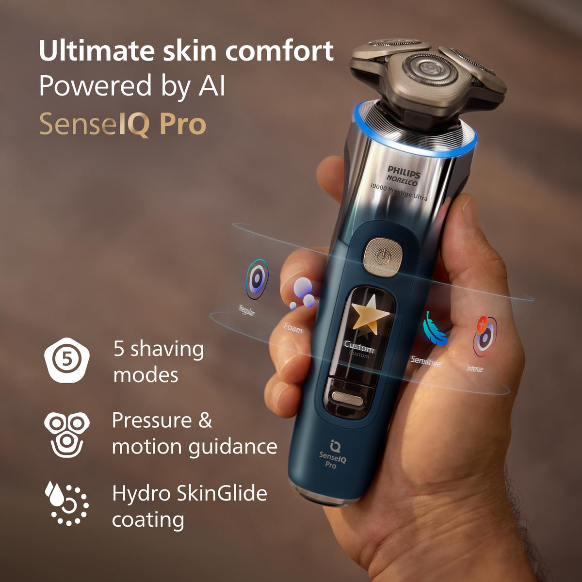 Norelco i9000 Prestige Electric Shaver packaging