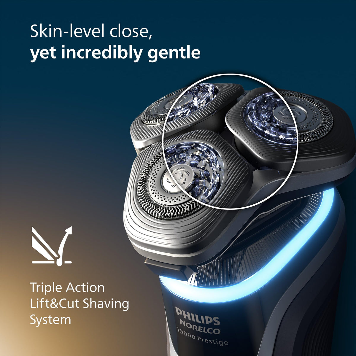 Norelco i9000 Prestige Electric Shaver with charging stand and accessories
