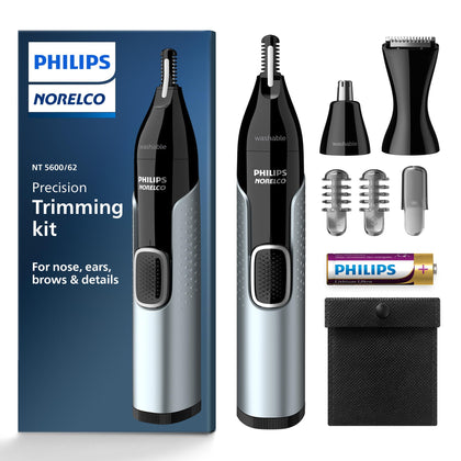 Norelco Nose Trimmer 5000 front view with protective guard