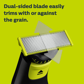 Norelco OneBlade 360 Replacement Blades in use during shaving