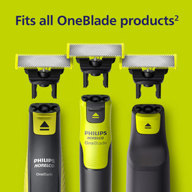 Norelco OneBlade 360 Replacement Blades in use during shaving
