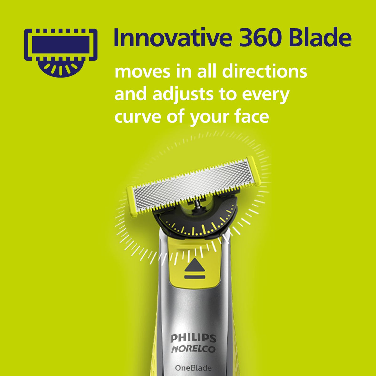 Norelco OneBlade 360 Replacement Blades with grooming tools