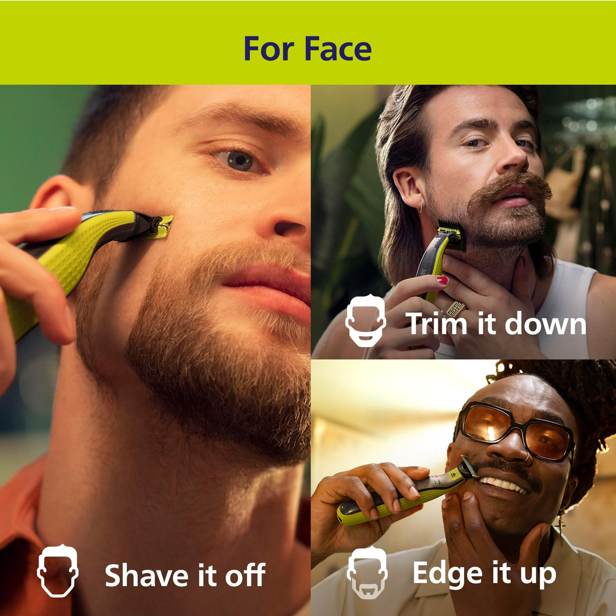 Norelco OneBlade 360 with 5-in-1 adjustable comb