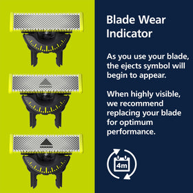 Norelco OneBlade Pro 360 in use for facial grooming