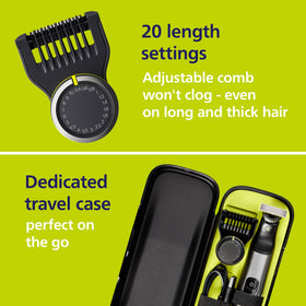 Norelco OneBlade Pro 360 showing dual-sided blade