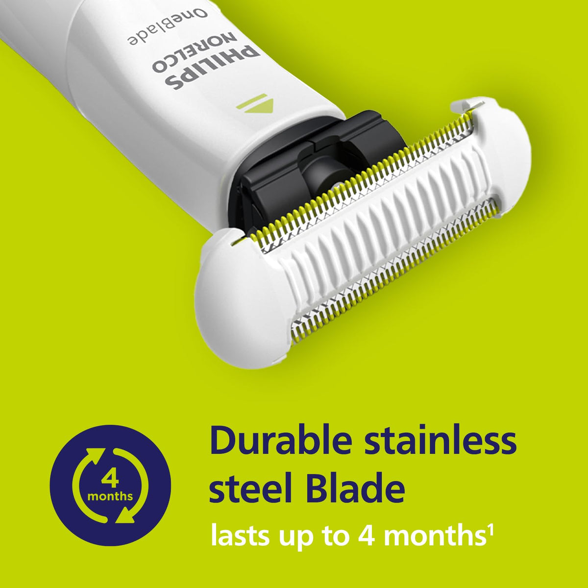 Norelco OneBlade Skin Protect blade side view
