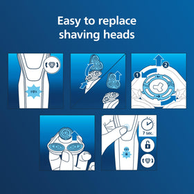 Norelco replacement heads on electric shaver