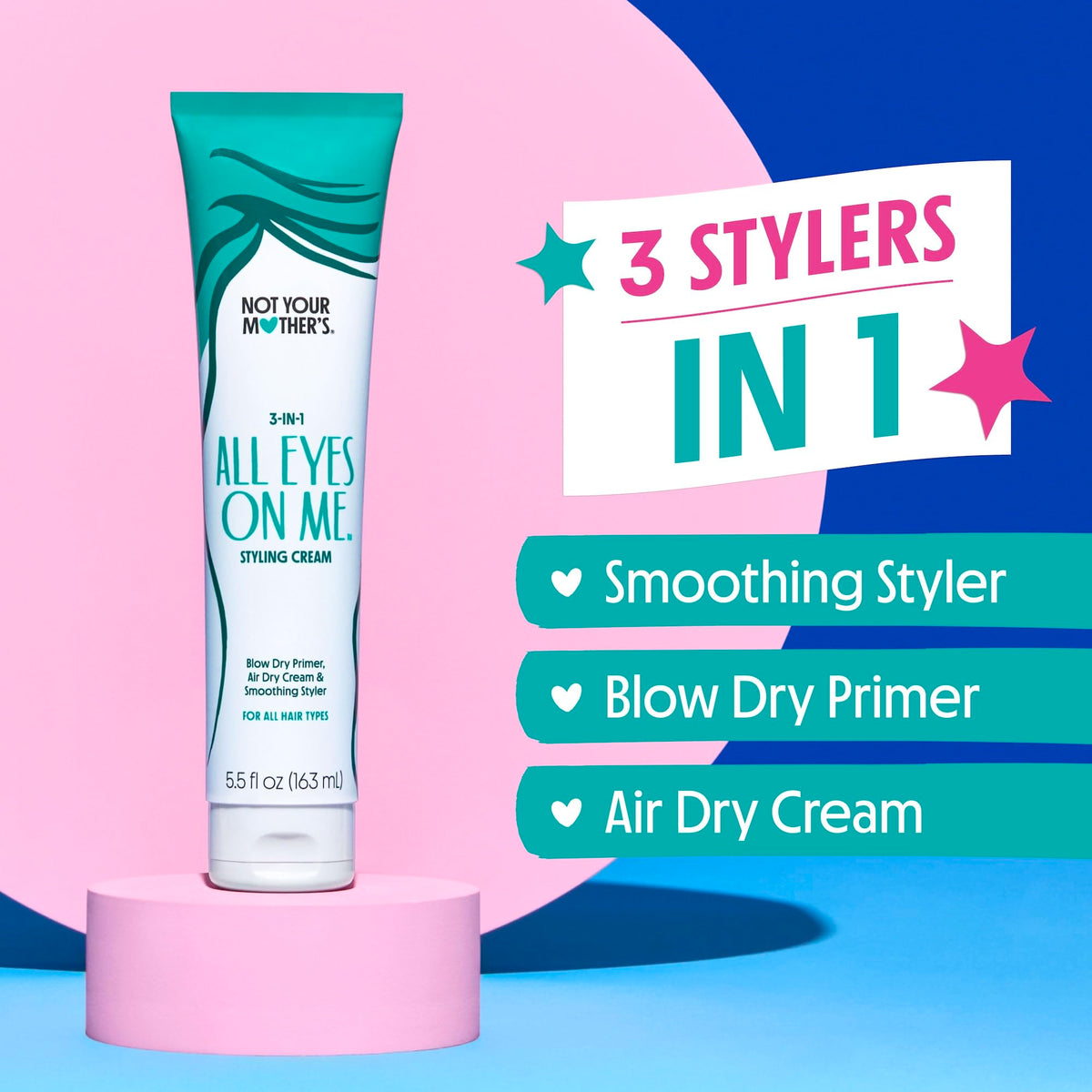 Not Your Mother's All Eyes On Me 3-in-1 Hair Styling Cream 185g lifestyle shot