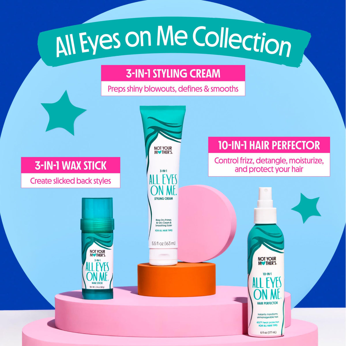 Not Your Mother's All Eyes On Me 3-in-1 Hair Styling Cream 185g with ingredients
