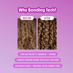 Not Your Mother's Curl Talk Bond Building Shampoo and Conditioner in lifestyle setting