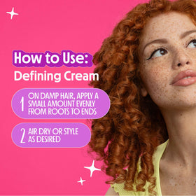 Not Your Mother's Curl Talk Curl Defining Cream in a bathroom setting