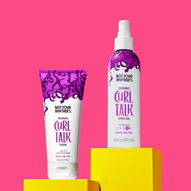 Not Your Mother's Curl Talk product range displayed together