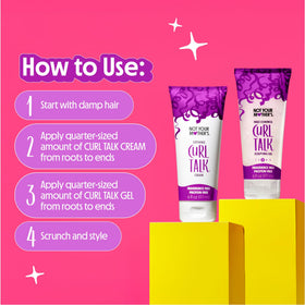 Not Your Mother's Curl Talk Sculpting Gel and Defining Cream packaging