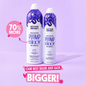 Not Your Mother's Jumbo Dry Shampoo 2 Pack on a bathroom shelf