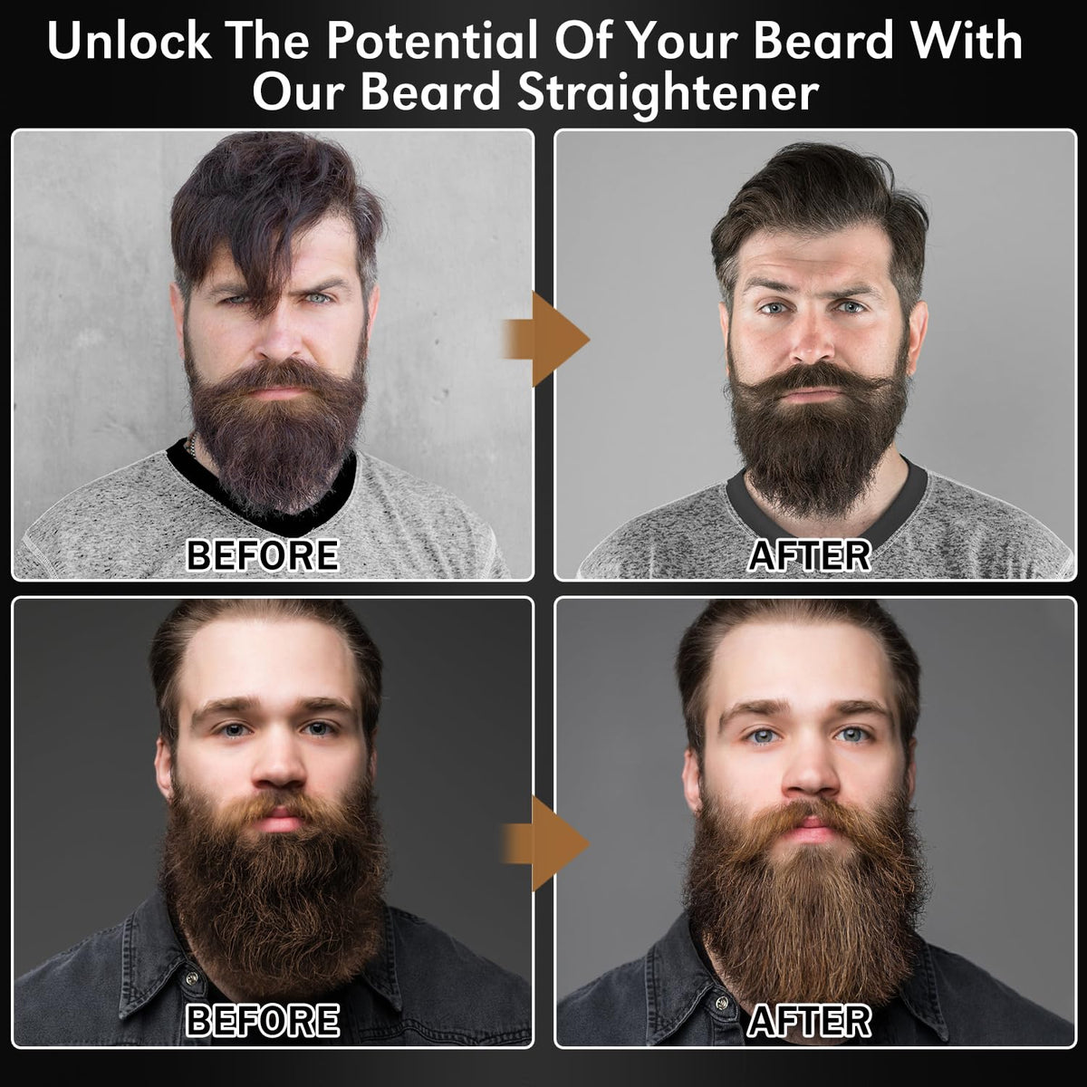 Nourishing beard oil and styling balm included in the kit