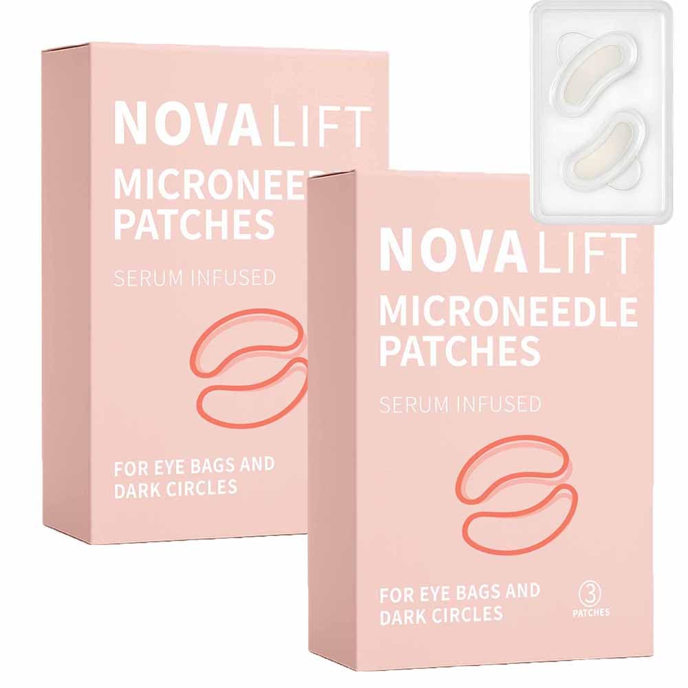 NOVALIFT MicroGlow Eye Patches packaging front view