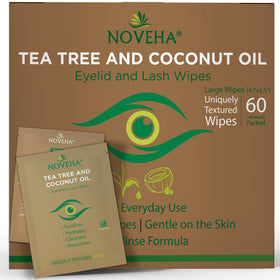 NOVEHA Eyelid & Lash Wipes 60PCs front view packaging