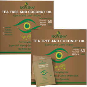 NOVEHA Eyelid & Lash Wipes packaging front view