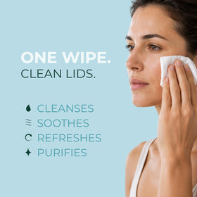 NOVEHA Eyelid & Lash Wipes packaging side view