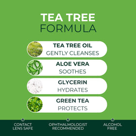 NOVEHA eyelid wipes with green tea and chamomile ingredients