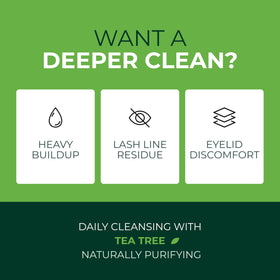NOVEHA Tea Tree Oil Eyelid & Lash Wipes individual wipe close-up