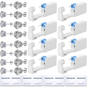 Novopiercing Ear Piercing Kit 24 Pcs with 8 guns and earrings