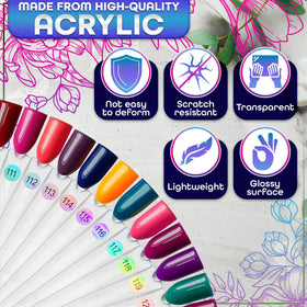 Novsix Nail Swatch Sticks displayed on a table