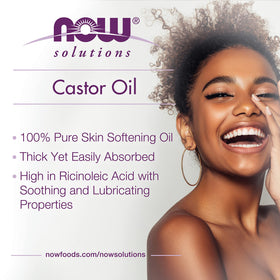 NOW Foods Castor Oil 100% Pure 16-Ounce packaging