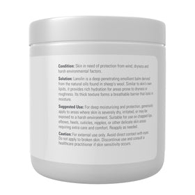 NOW Foods Lanolin Moisturiser 240g side view