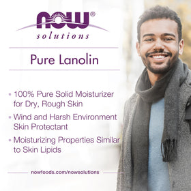 NOW Foods Lanolin Moisturiser 240g texture close-up