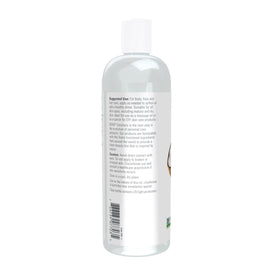 NOW Foods Liquid Coconut Oil side view showing bottle design