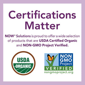 NOW Foods Organic Castor Oil 16 fl. oz label close-up