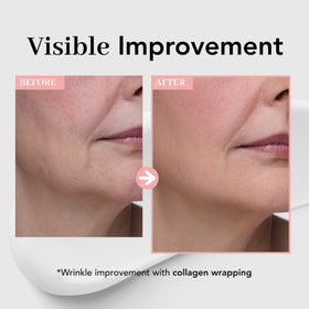 NOWATER Collagen Peel Off Face Mask on model's face
