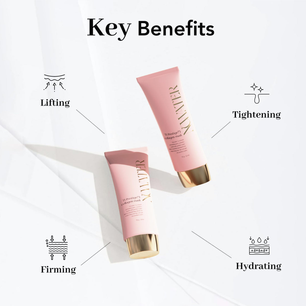 NOWATER Collagen Peel Off Face Mask texture close-up