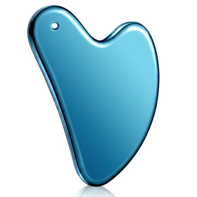 Nuanchu Gua Sha Facial Tool blue model front view