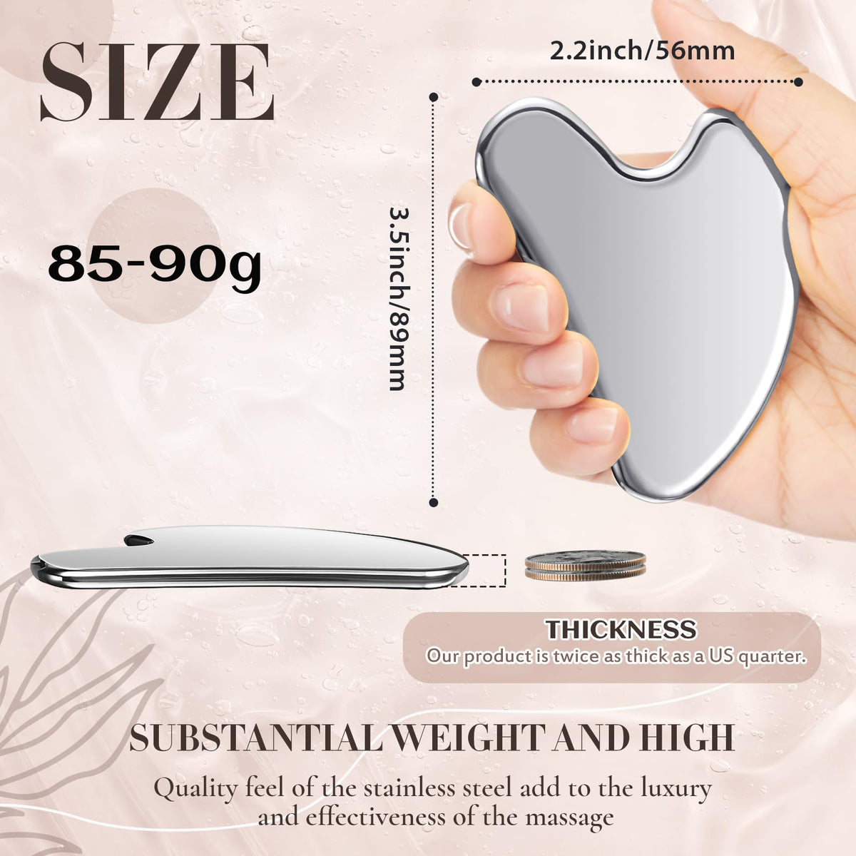 Nuanchu Gua Sha Facial Tool in velvet pouch