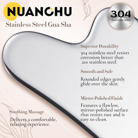 Nuanchu Gua Sha Facial Tool with facial oil