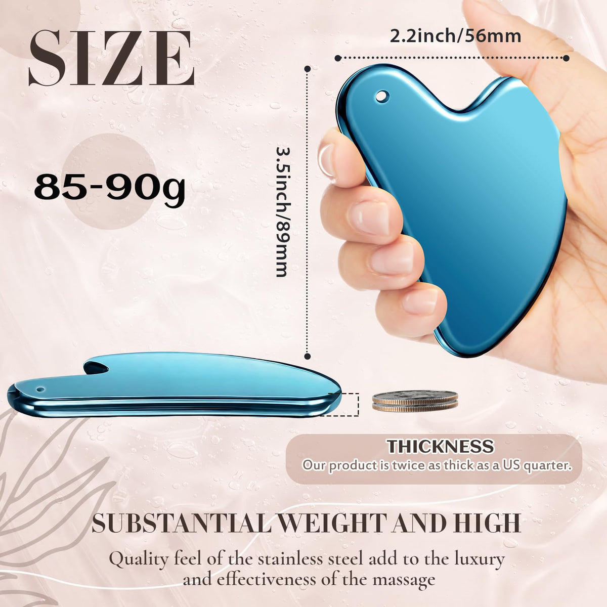 Nuanchu Gua Sha tool in velvet pouch