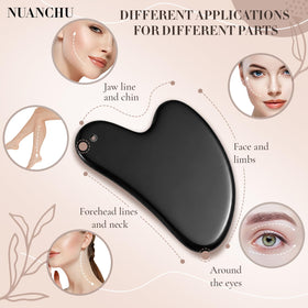 Nuanchu Gua Sha tool used on neck