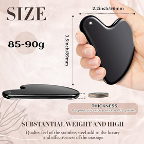 Nuanchu Gua Sha Tool with velvet travel pouch