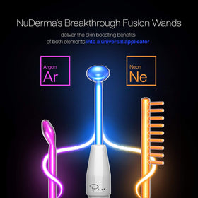 NuDerma Clinical device with Fusion Neon and Argon applicators