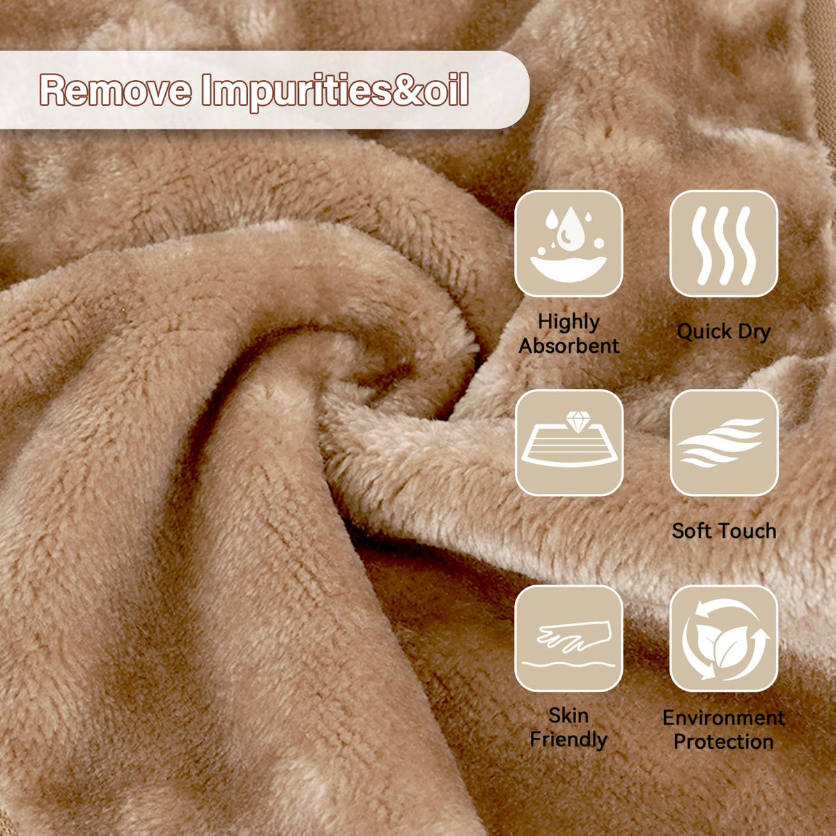NUGILLA Makeup Remover Cloths displayed with hanging loops for storage