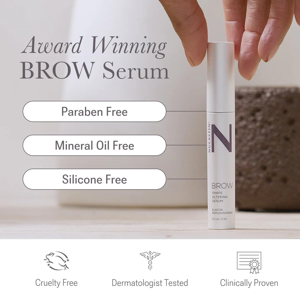 NULASTIN eyebrow serum clear tube with wider opening