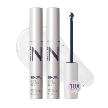 NULASTIN Shape Altering Eyebrow Serum front view with clear tube