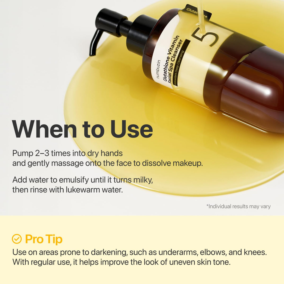 numbuzin Cleansing Oil lifestyle scene