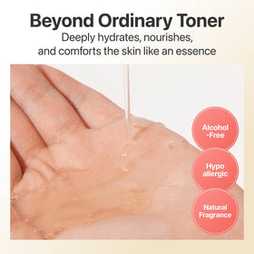 numbuzin No.3 toner being applied with cotton pad