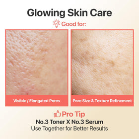 numbuzin No.3 toner with other skincare products